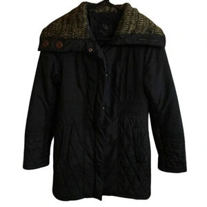 Prana Puff Coat Black Size Small